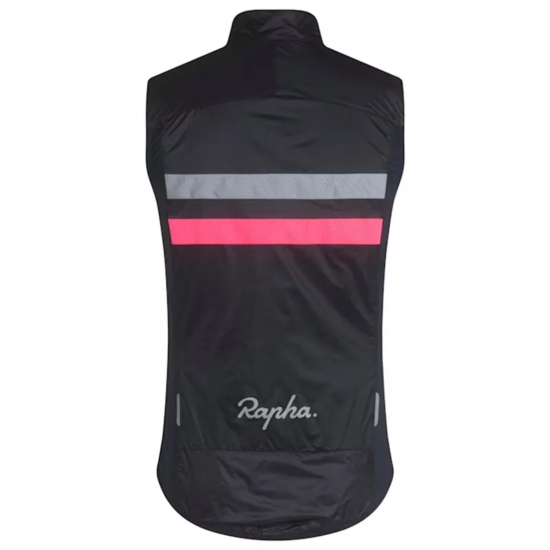 Rapha Brevet Men's Insulated Gilet - Dark Navy/Hi Vis Pink-1