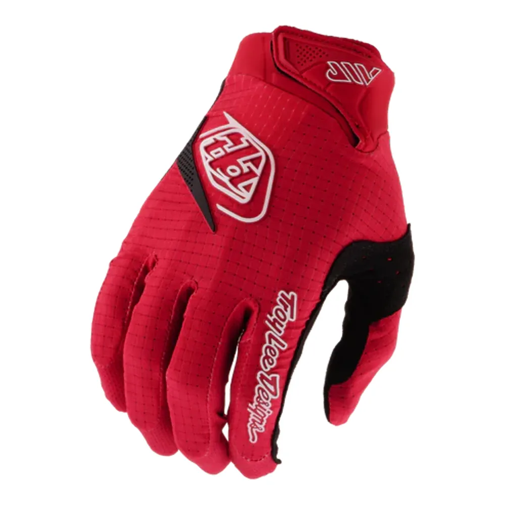 uPRISE Bikes Troy Lee Designs Youth Air Long Finger Gloves - Mono Scarlet Glo | Price match, 365 day returns, 18-Month Warranty, Finance Available & Free UK Delivery