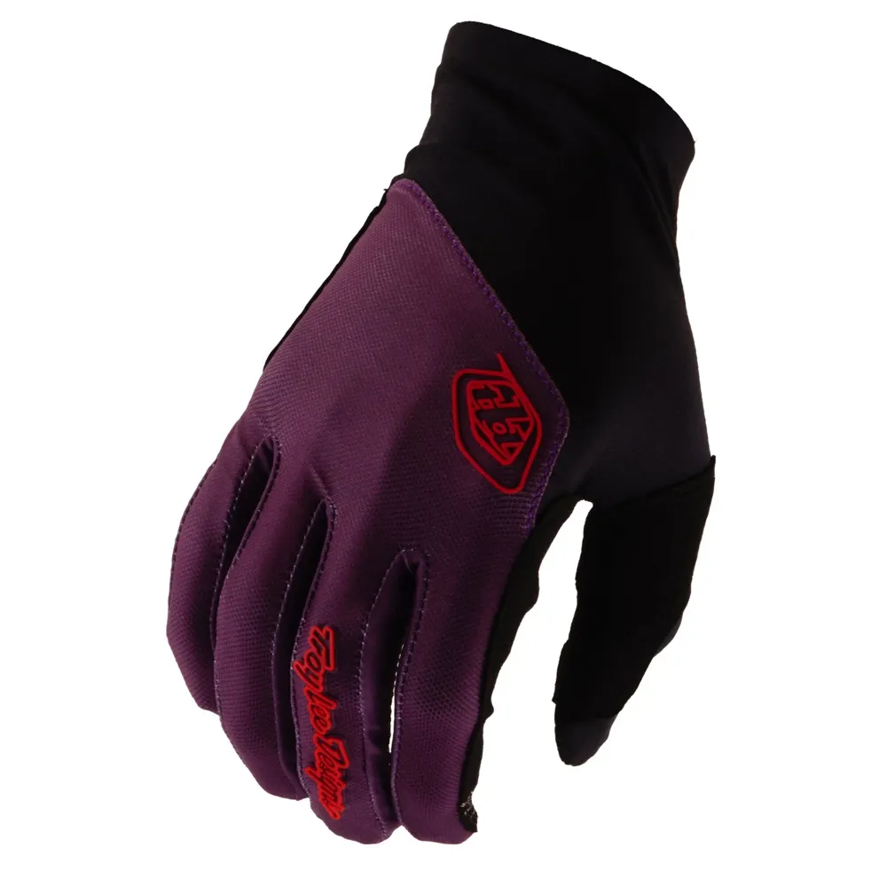 uPRISE Bikes Troy Lee Designs Flowline Long Finger Gloves - Mono Sangria | Price match, 365 day returns, 18-Month Warranty, Finance Available & Free UK Delivery