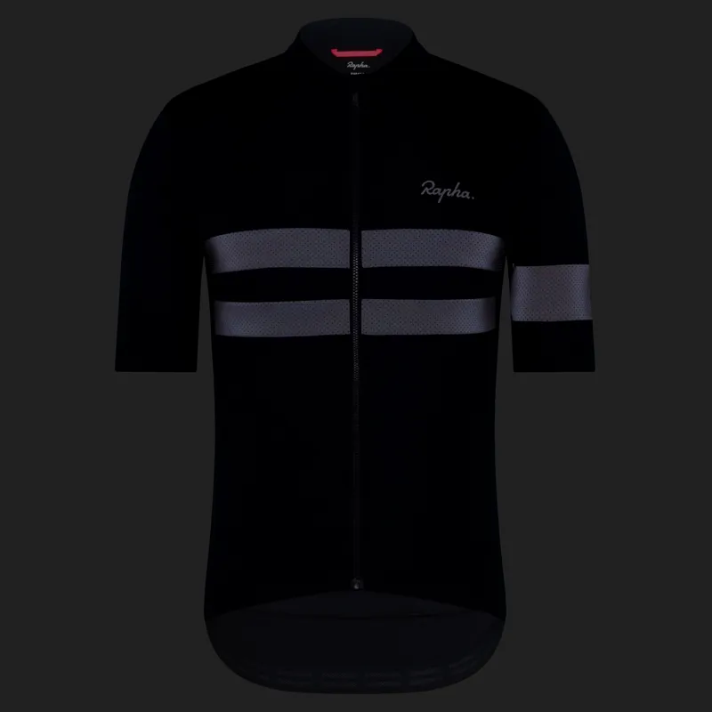Rapha Brevet Men's Short Sleeve Jersey - Black-1