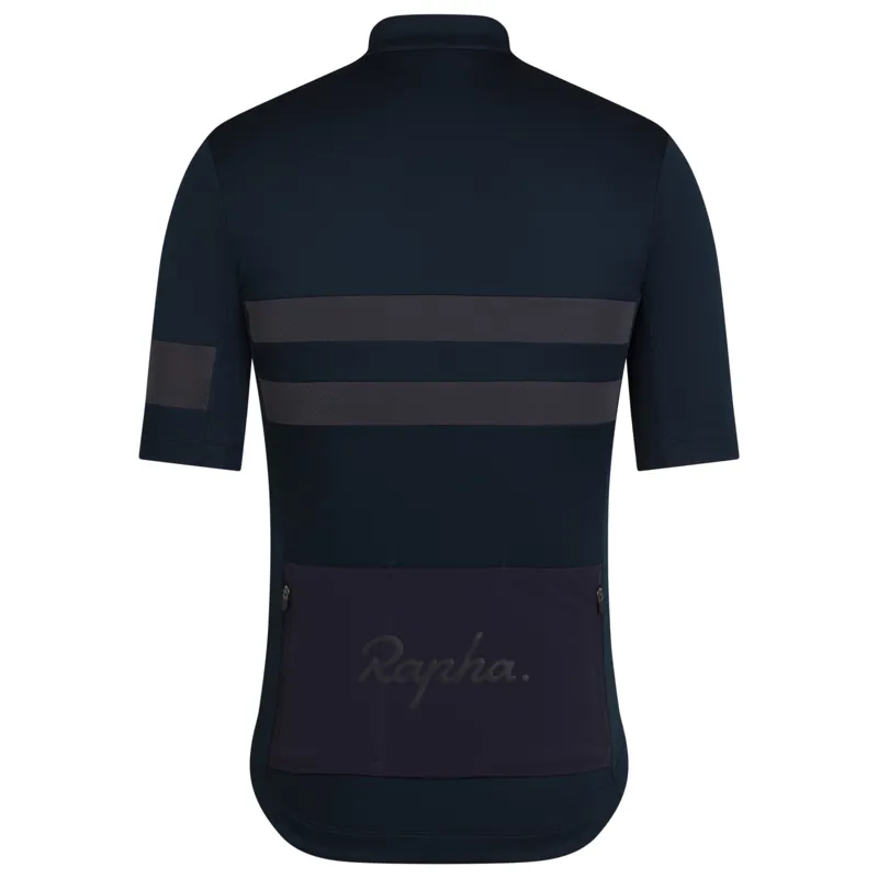 Rapha Brevet Men's Short Sleeve Jersey - Black-2