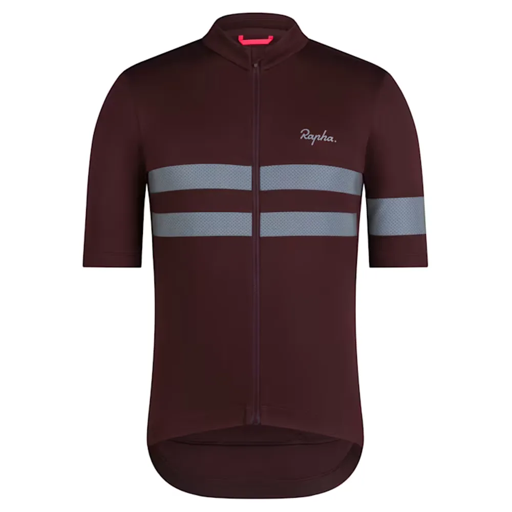 uPRISE Bikes Rapha Brevet Men's Short Sleeve Jersey - Fudge/Silver | Price match, 365 day return s, 18-Month Warranty, Finance Available & Free UK Delivery