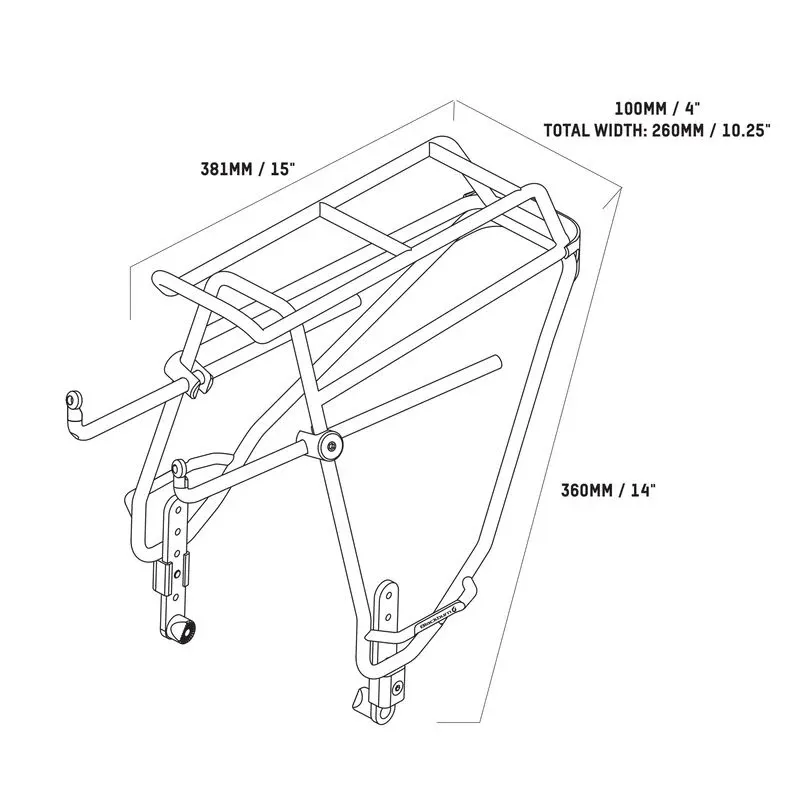 Blackburn Outpost V2 Rear World Touring Rack - Silver-5