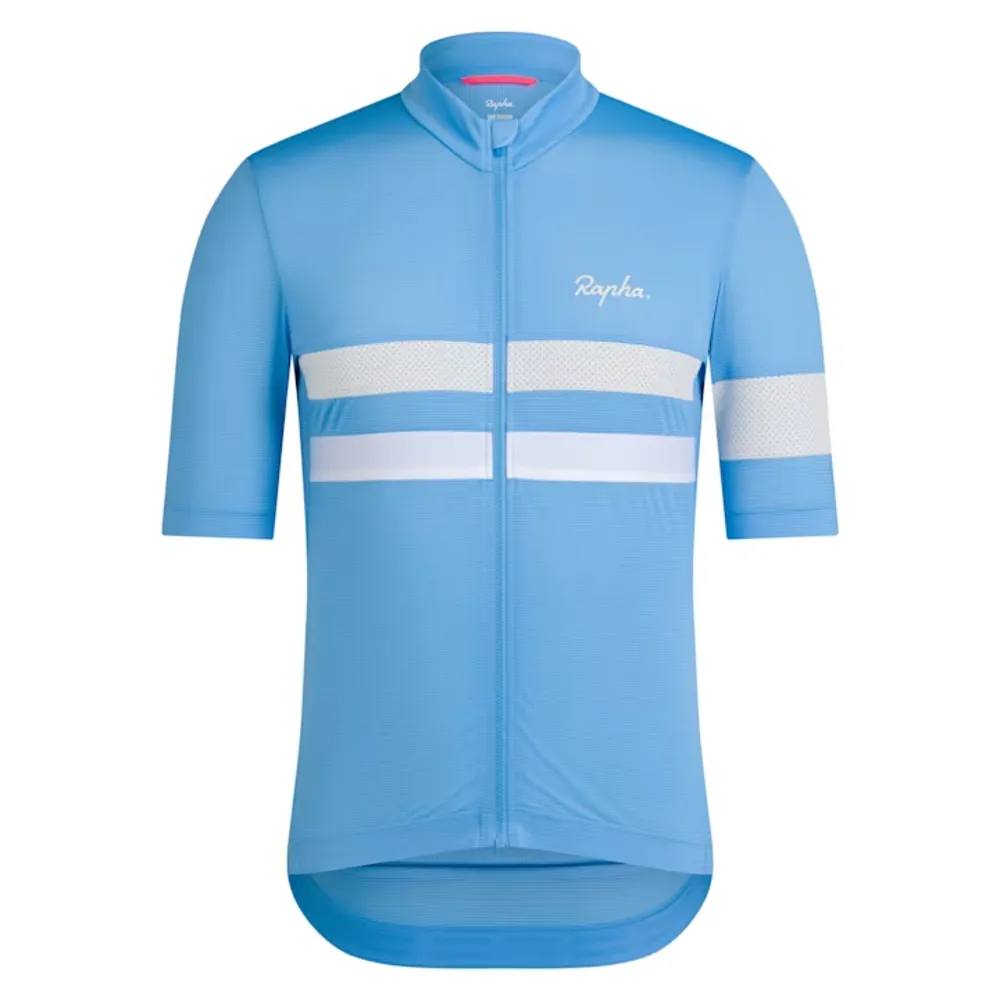 uPRISE Bikes Rapha Brevet Men's Lightweight Short Sleeve Jersey - All Aboard/White | Price match, 365 day return s, 18-Month Warranty, Finance Available & Free UK Delivery