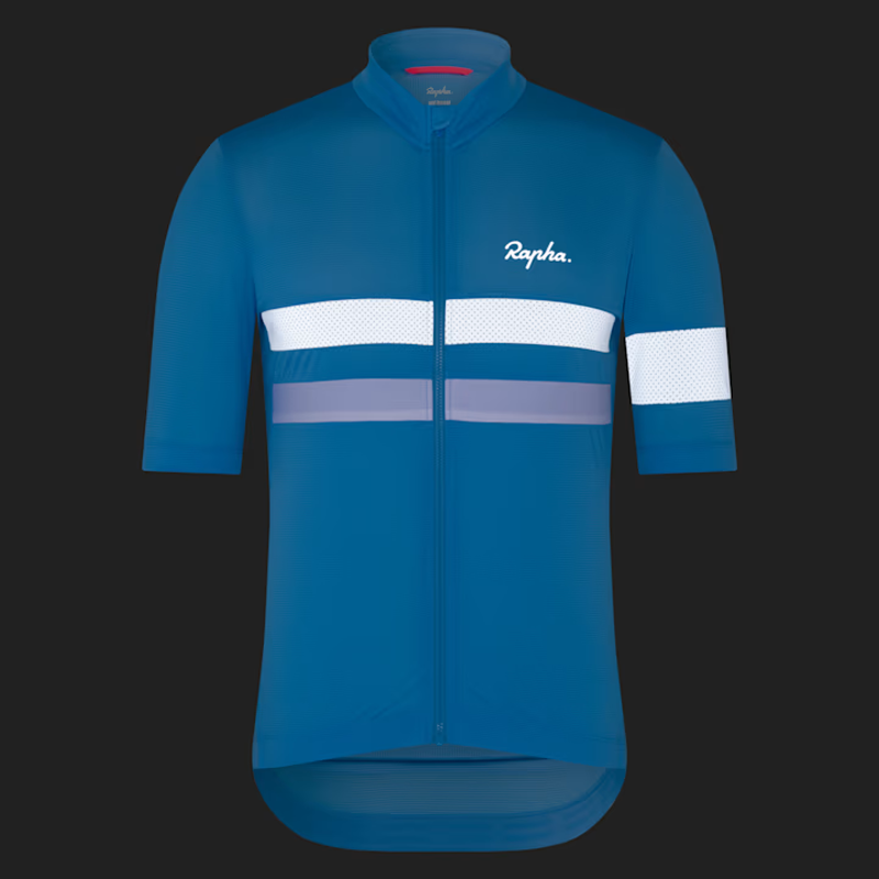 Rapha Brevet Men's Lightweight Short Sleeve Jersey - All Aboard/White-2