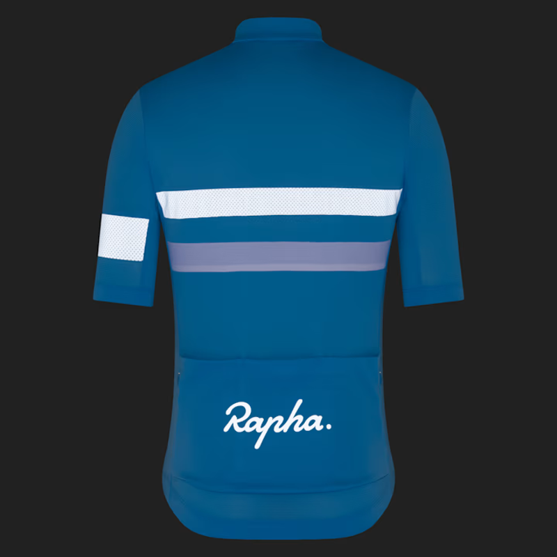 Rapha Brevet Men's Lightweight Short Sleeve Jersey - All Aboard/White-3