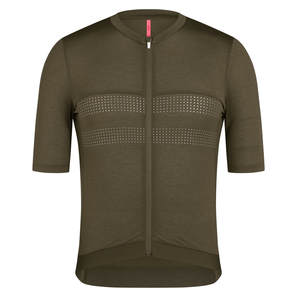 uPRISE Bikes Rapha Brevet Men's Lightweight Short Sleeve Jersey III - Dark Olive/Balsam Green | Price match, 365 day returns, 18-Month Warranty, Finance Available & Free UK Delivery