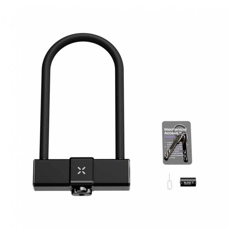 Black X Titan Smart Shackle Lock - 292mm - Gold Sold Secure-4
