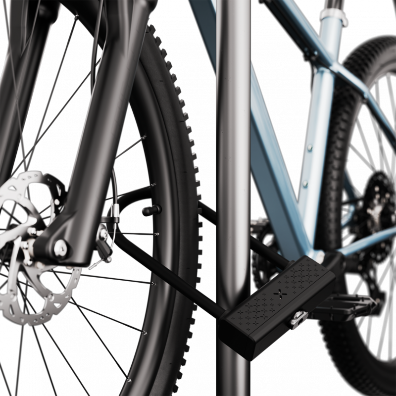 Black X Titan RockSolid Smart Shackle Lock - Diamond Powered Cycle-3