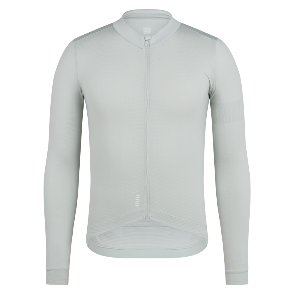 uPRISE Bikes Rapha Pro Team Men's Long Sleeve Midweight Jersey II - Grey/White | Price match, 365 day returns, 18-Month Warranty, Finance Available & Free UK Delivery