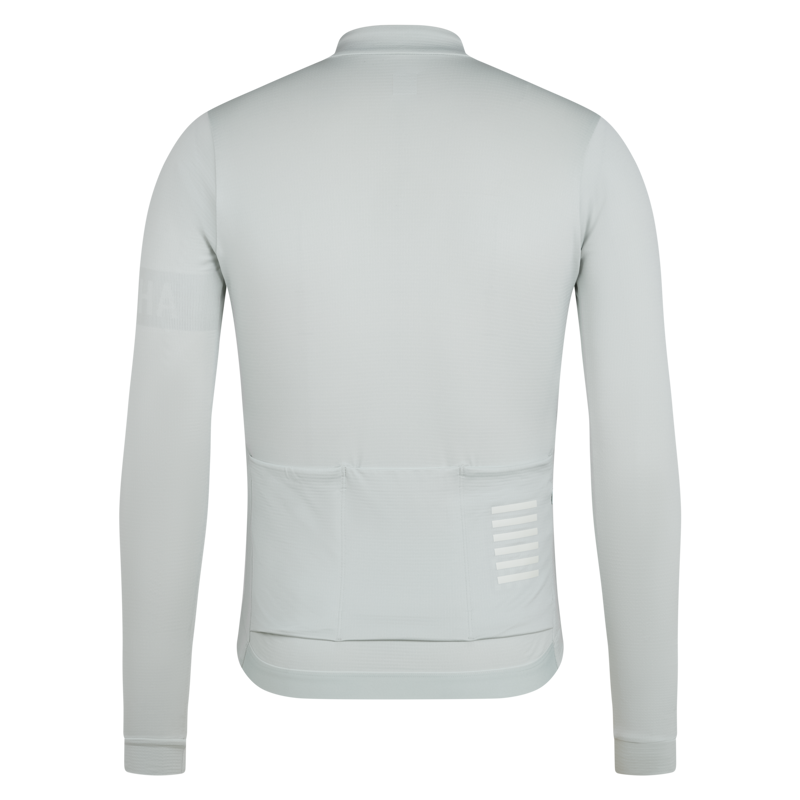 Rapha Pro Team Men's Long Sleeve Midweight Jersey II - Grey/White-1