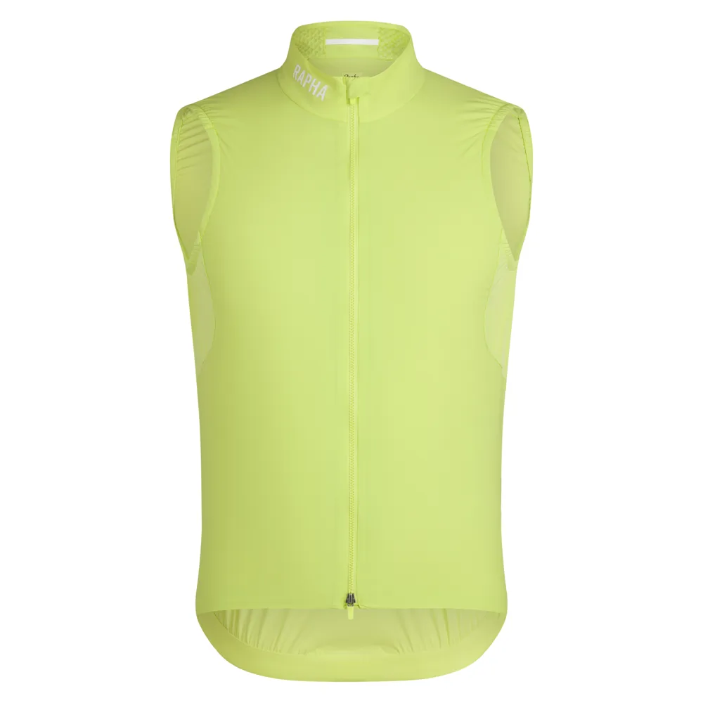 uPRISE Bikes Rapha Pro Team Men's Insulated Gilet - Lime Green/White | Price match, 365 day return s, 18-Month Warranty, Finance Available & Free UK Delivery