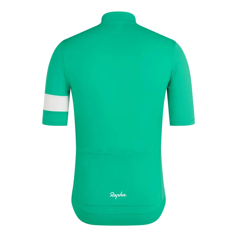 Rapha Core Lightweight Men's Short Sleeve Jersey - Fresh Green/White-1
