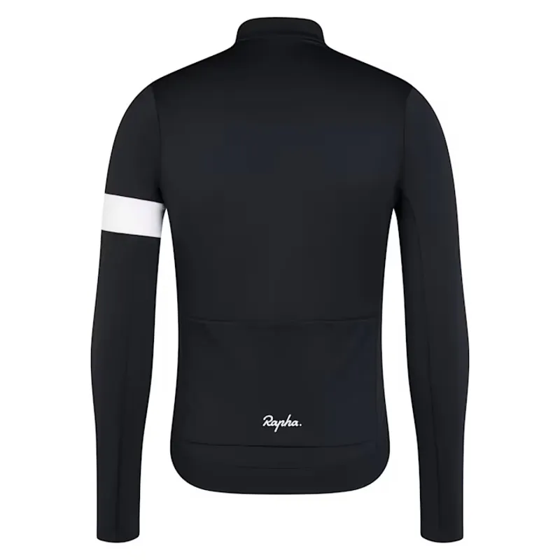 Rapha Core Men's Thermal Long Sleeve Jersey - Black/White-1