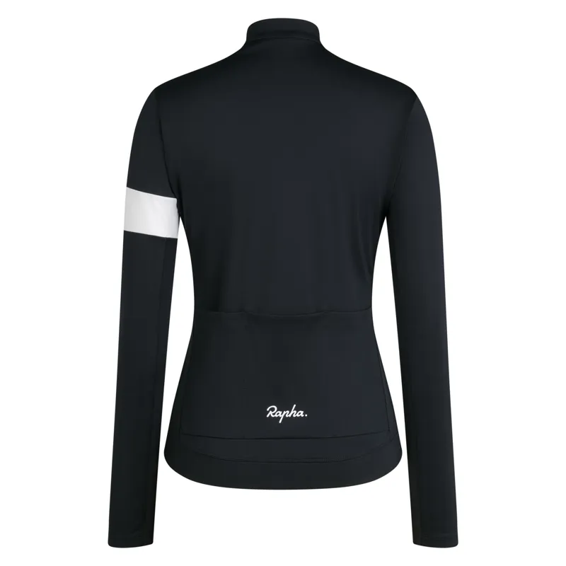Rapha Core Women's Thermal Long Sleeve Jersey - Black/White-1
