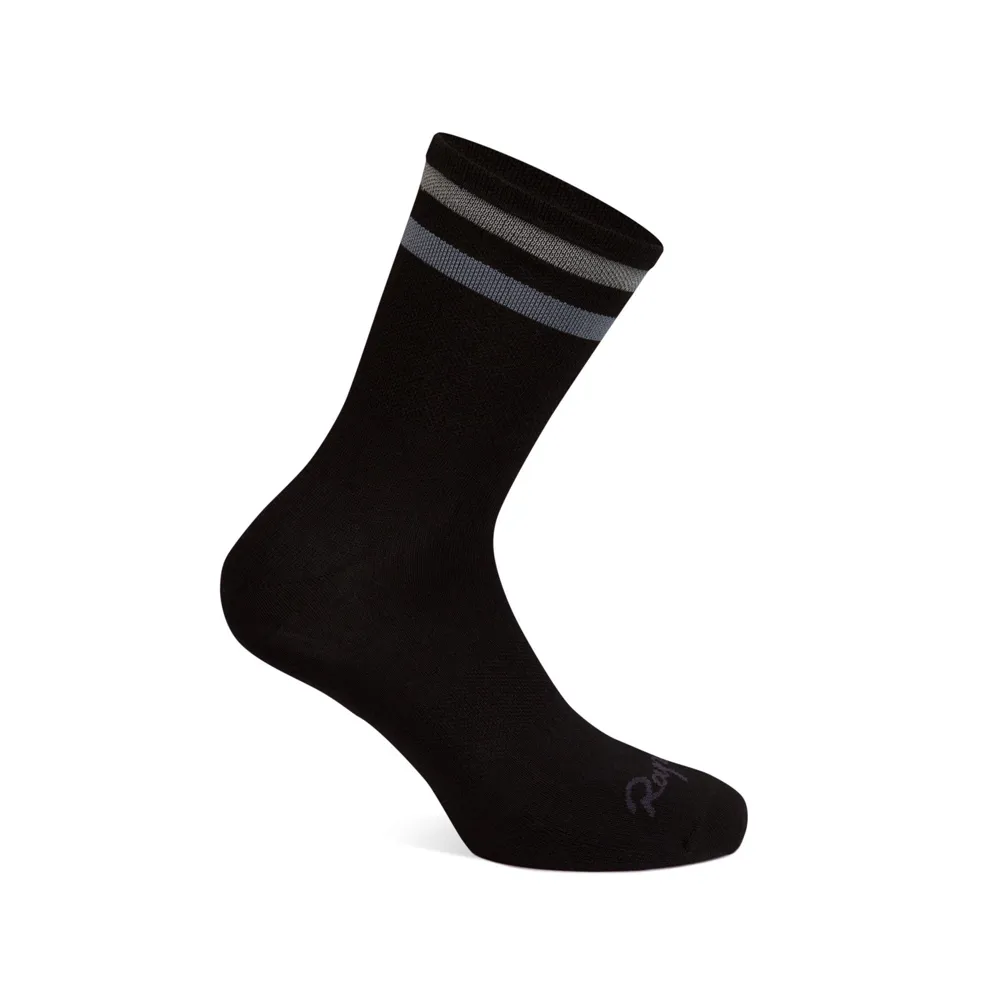 uPRISE Bikes Rapha Reflective Brevet Socks - Regular - Black | Price match, 365 day return s, 18-Month Warranty, Finance Available & Free UK Delivery