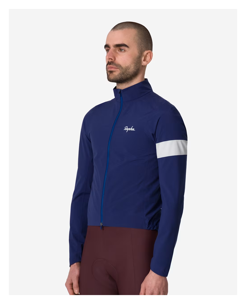 Rapha Core Men's Waterproof Rain Jacket III - Navy/White-3