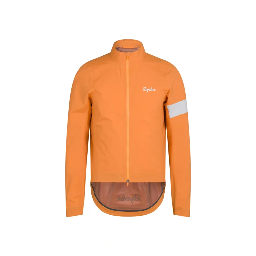 uPRISE Bikes Rapha Core Men's Waterproof Rain Jacket III - Orange/White | Price match, 365 day returns, 18-Month Warranty, Finance Available & Free UK Delivery