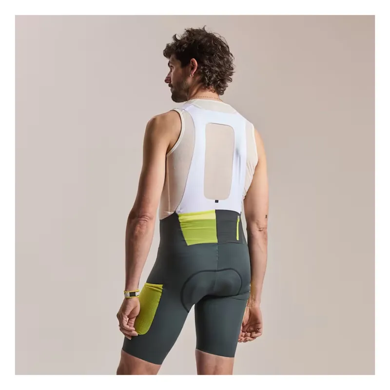 Rapha Men's Brevet Cargo Bib Shorts III - Dark Forest/White-3