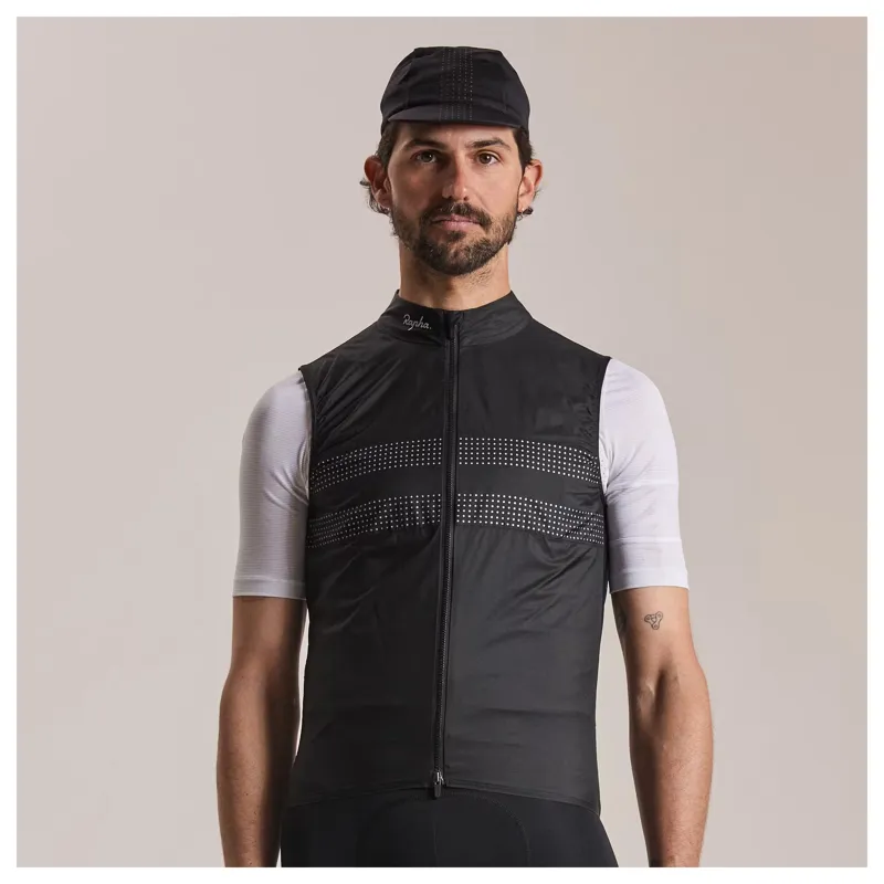 Rapha Men's Brevet Wind Gilet III - Black/Black-2