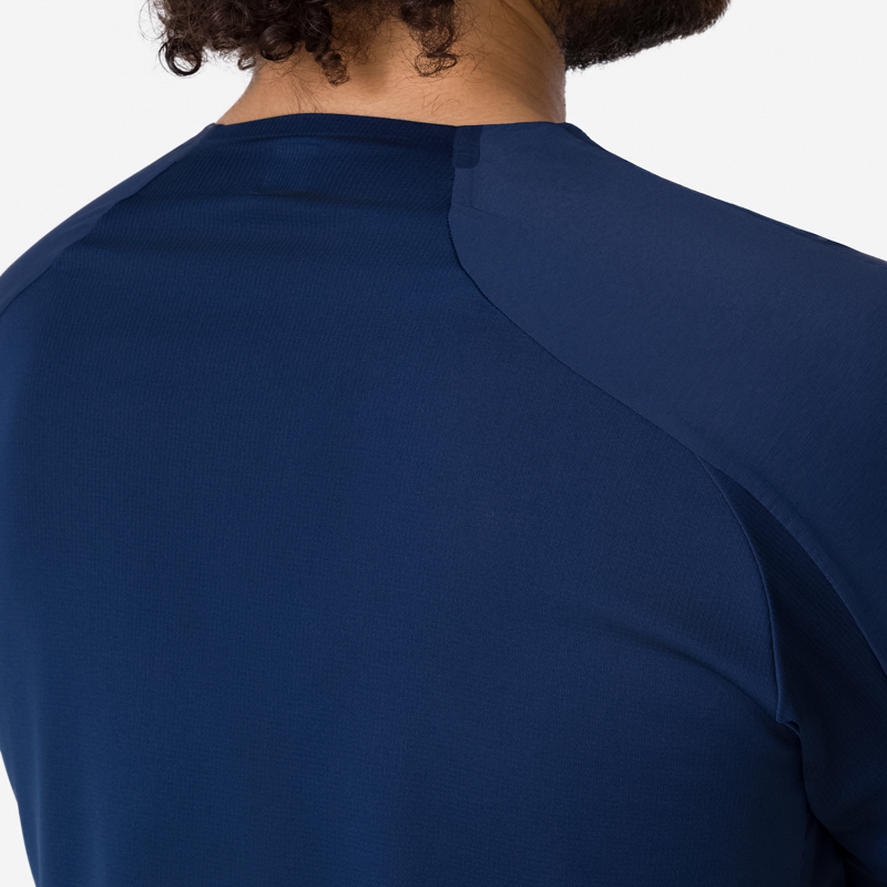 Rapha Trail Finale Windblock Men's Long Sleeve Jersey - Marine Blue/Black-4