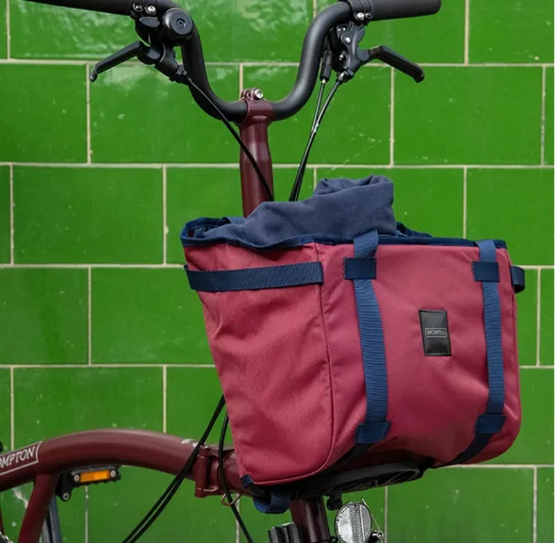 Brompton Basket Bag - Small - Plum-8