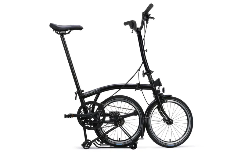 Brompton C Line 12-speed SuperRoll+ High Bar 2027 Folding Bike - Matt Black-2