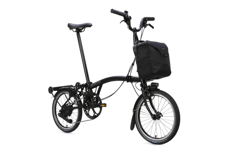 Brompton C Line 4-speed SuperRoll+ Mid Bar 2027 Electric Folding Bike - Matt Black-1