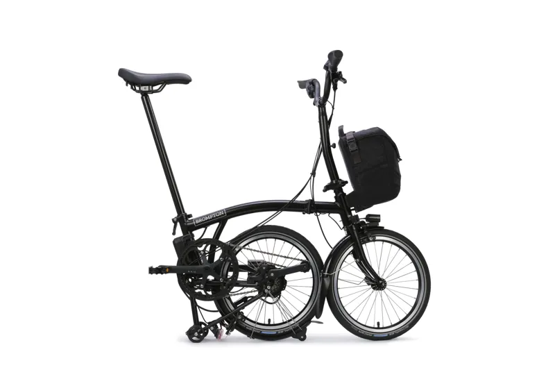 Brompton C Line 4-speed SuperRoll+ Mid Bar 2027 Electric Folding Bike - Matt Black-2