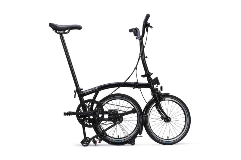 Brompton C Line 4-speed Mid Bar 2027 Folding Bike - Matt Black-2