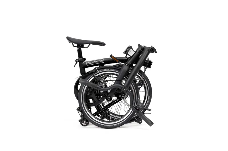 Brompton P Line 4-speed Mid Bar 2027 Folding Bike - Matt Black-3