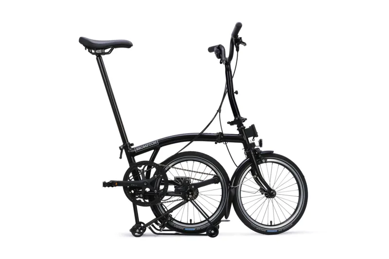 Brompton C Line 4-speed SuperRoll+ Mid Bar 2027 Folding Bike - Matt Black-2