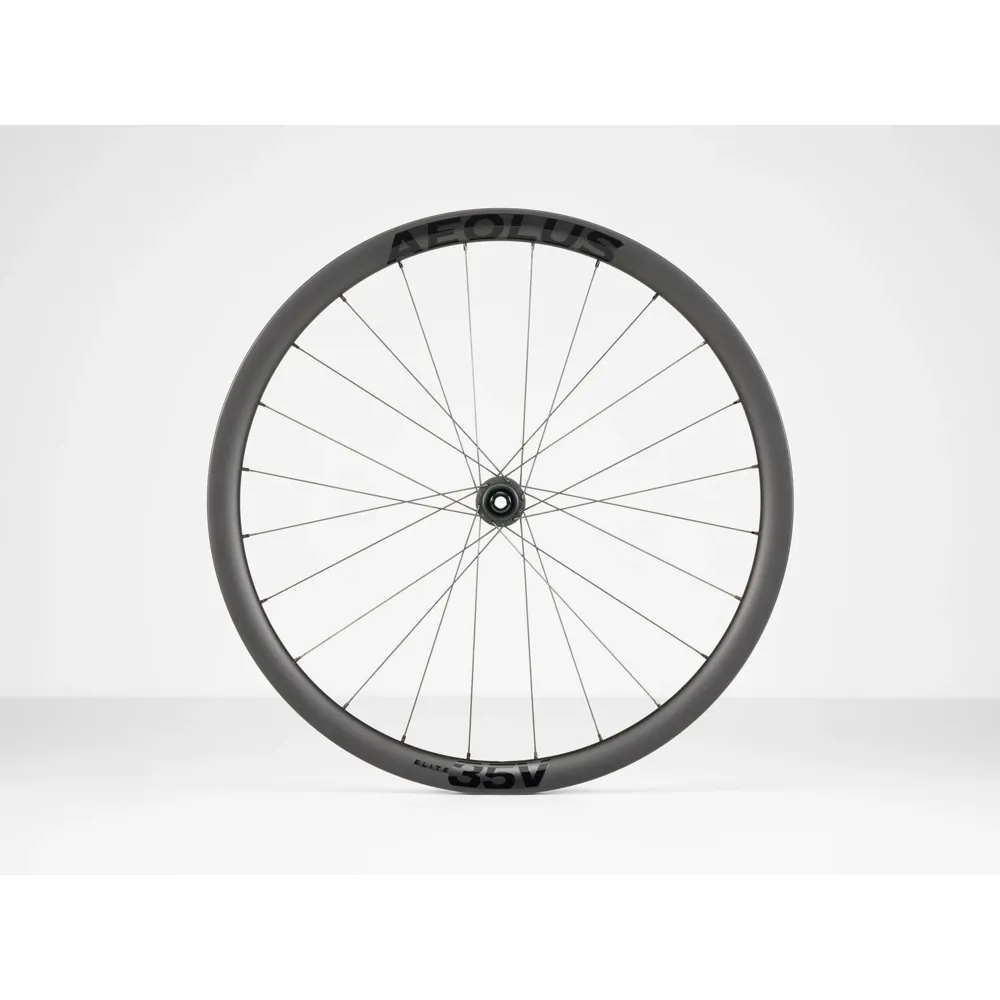 uPRISE Bikes Bontrager Aeolus Elite 35V TLR Disc 700c Front Road Wheel - Black | Price match, 365 day returns, 18-Month Warranty, Finance Available & Free UK Delivery
