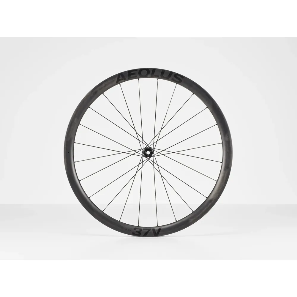 uPRISE Bikes Bontrager Aeolus Pro 37V Disc TLR 700c Front Road Wheel - Black | Price match, 365 day return s, 18-Month Warranty, Finance Available & Free UK Delivery