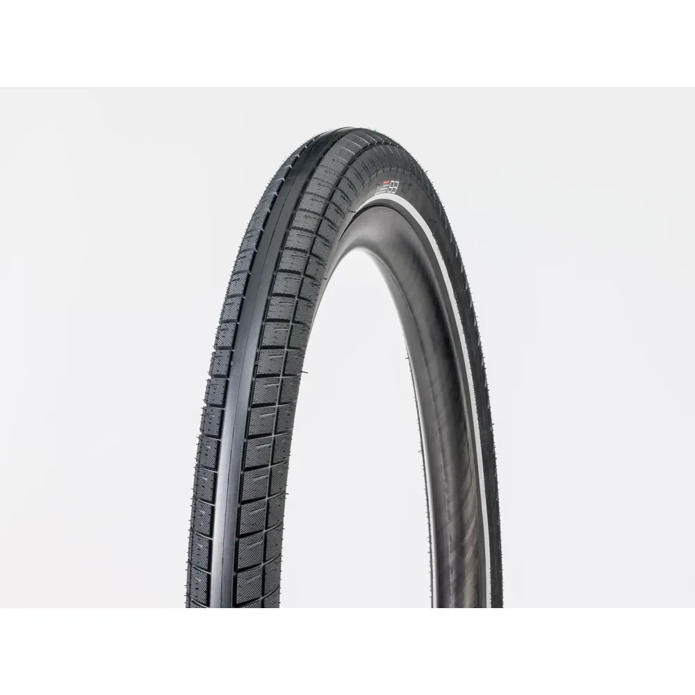 uPRISE Bikes Bontrager E6 Hard-Case Lite E-bike Tyre - 27.5 x 2.4 inch - Black/Reflective | Price match, 365 day return s, 18-Month Warranty, Finance Available & Free UK Delivery