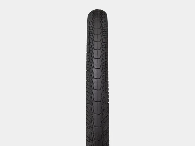 Bontrager H2 Hard-Case Lite Reflective Hybrid Tyre - 700x45c - Black/Reflective-1