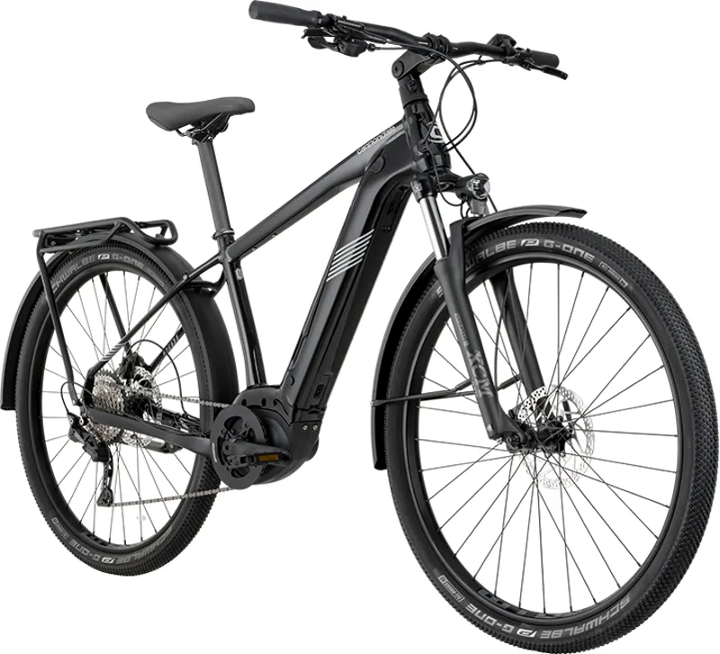 Cannondale Tesoro Neo X 3 Electric Hybrid Bike - Black Pearl-1