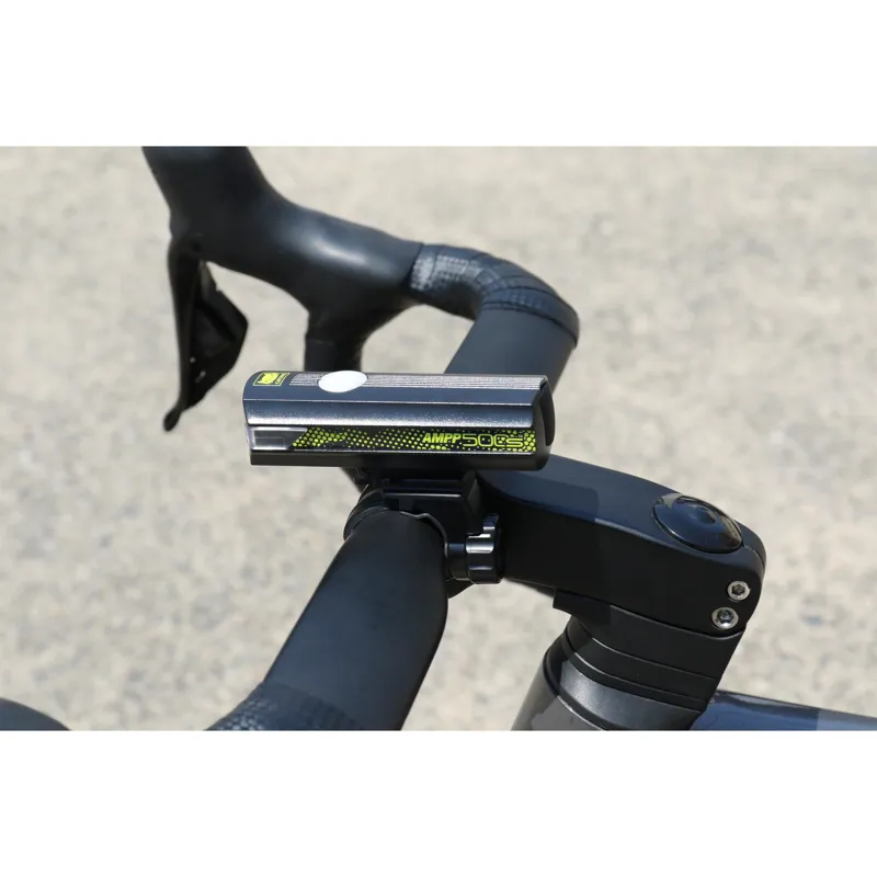 Cateye AMPP 500S Colour Edition USB-C Front Bike Light - Black/Green-1