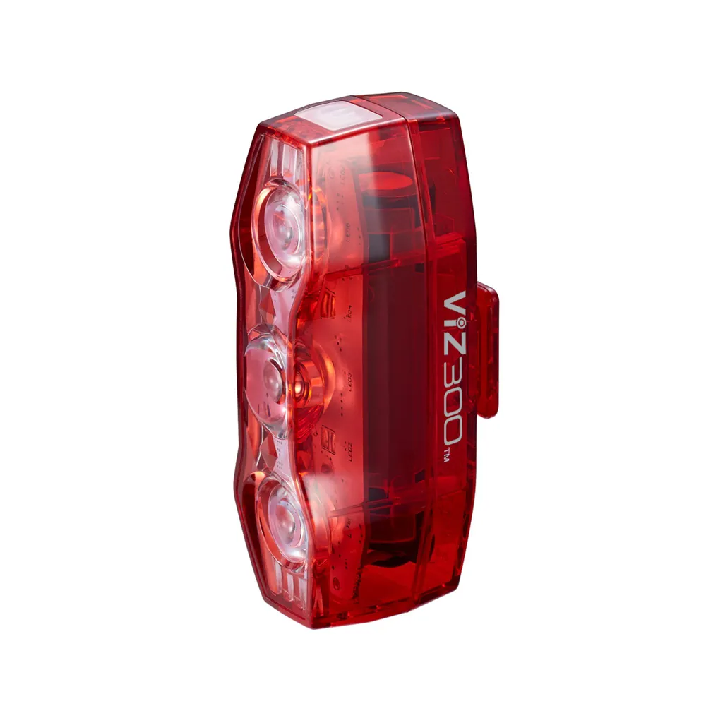uPRISE Bikes Cateye Viz 300 USB Reachargable LED Rear Light | Price match, 365 day return s, 18-Month Warranty, Finance Available & Free UK Delivery