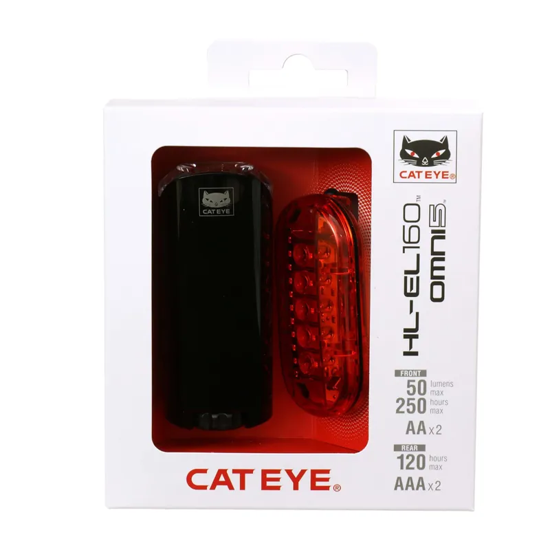 Cateye El-160 / Omni 5 Bike Battery Light Set-8