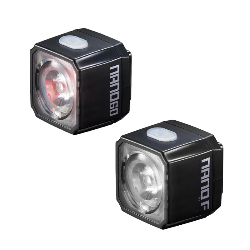 Cateye Nano60/Nano-F USB-C Bike Light Set - Black