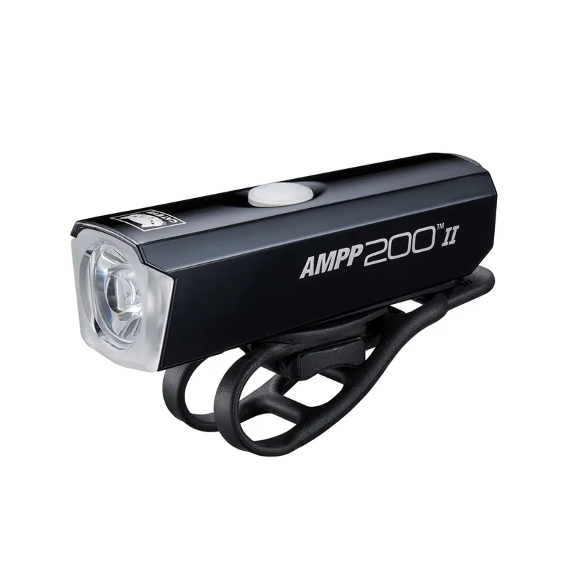 Cateye Ampp 200 II USB-C Rechargeable Front Light - Black