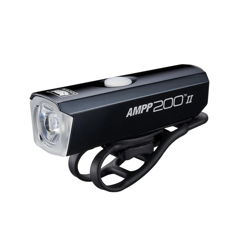 uPRISE Bikes Cateye Ampp 200 II USB-C Rechargeable Front Light - Black | Price match, 365 day returns, 18-Month Warranty, Finance Available & Free UK Delivery