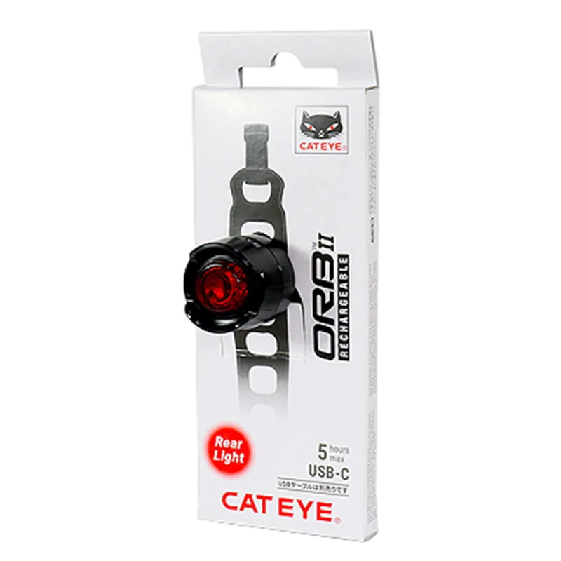 Cateye Orb II USB Rechargable Rear Light - Polished Black-3