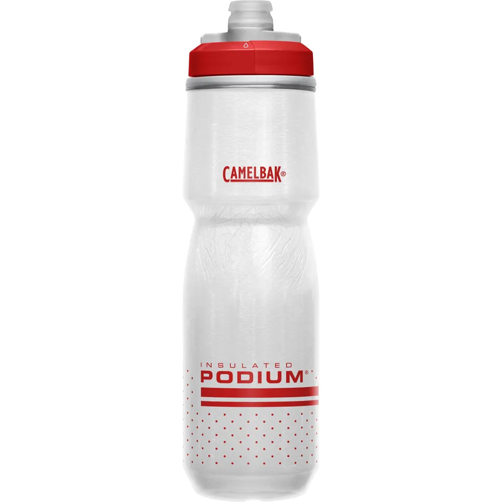 uPRISE Bikes Camelbak Podium Chill Insulated Bottle - 710ml - Fiery Red/White | Price match, 365 day return s, 18-Month Warranty, Finance Available & Free UK Delivery