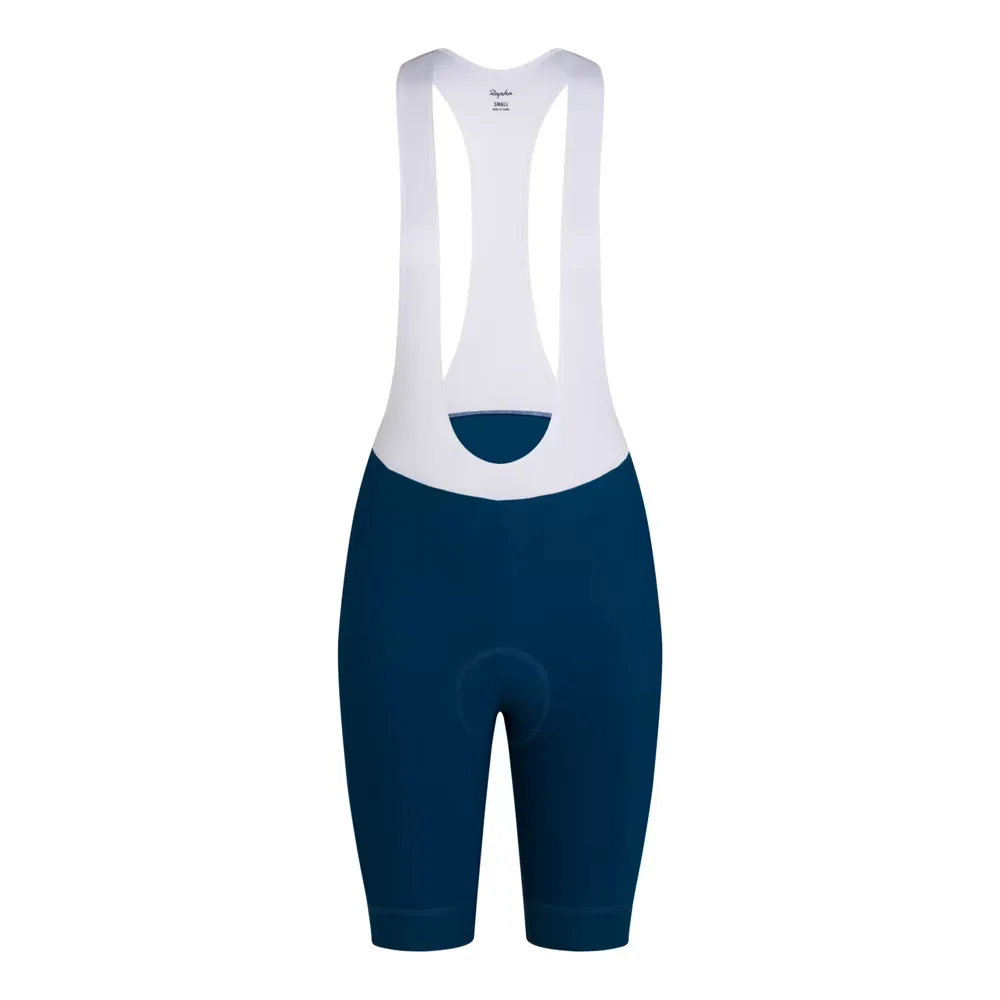 uPRISE Bikes Rapha Core Women's Bib Shorts - Jewelled Blue/White | Price match, 365 day returns, 18-Month Warranty, Finance Available & Free UK Delivery