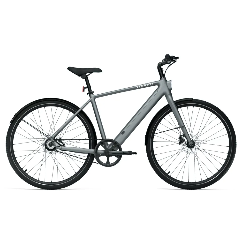 uPRISE Bikes Tenways CGO600 Pro 2025 Electric Hybrid Bike - Pebble Grey | Price match, 365 day returns, 18-Month Warranty, Finance Available & Free UK Delivery