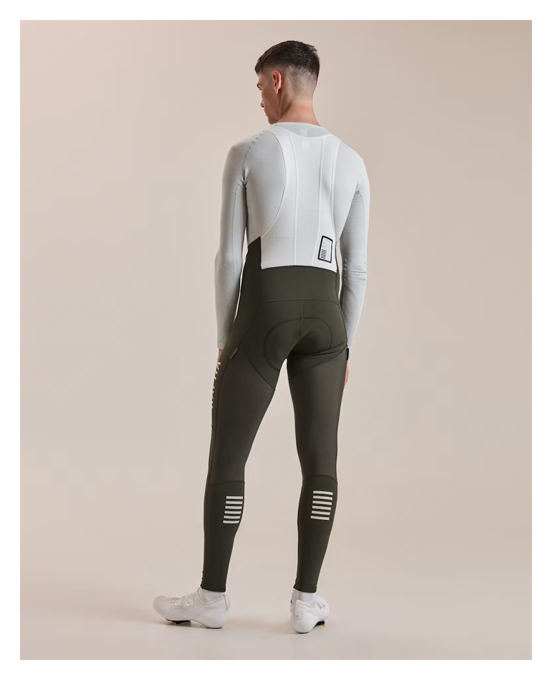 Rapha Pro Team Men's Winter Tights III - Bottle Green/White-3