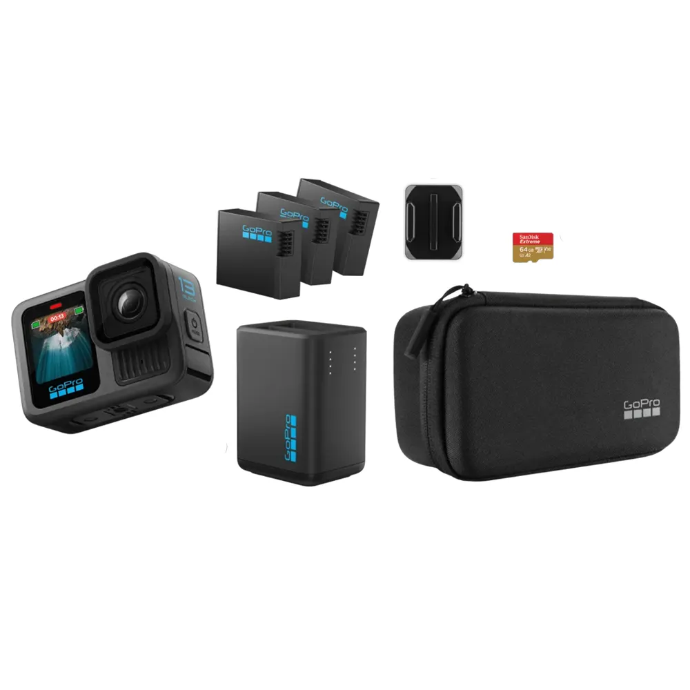 uPRISE Bikes Gopro GoPro HERO13 Black Extended Power Bundle | Price match, 365 day returns, 18-Month Warranty, Finance Available & Free UK Delivery