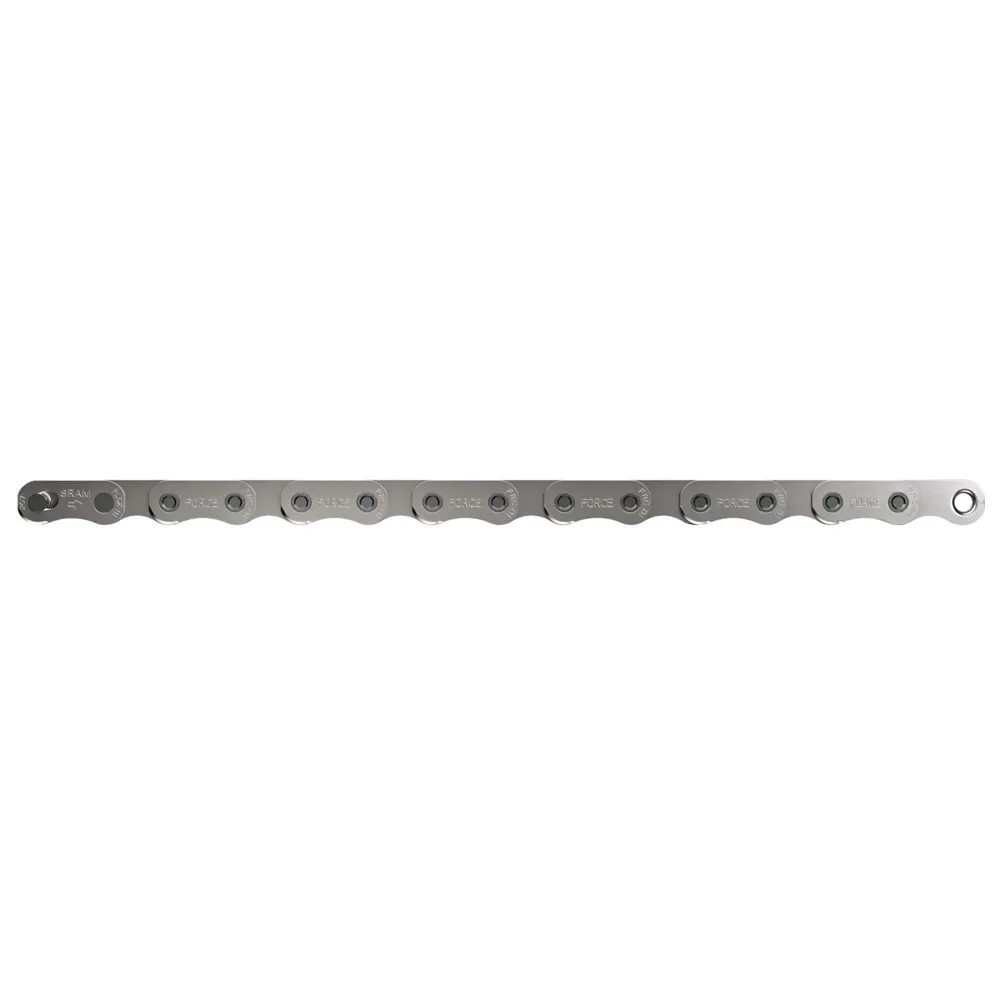 uPRISE Bikes Sram Force D1 12-Speed Chain Flattop with Powerlock - Silver | Price match, 365 day return s, 18-Month Warranty, Finance Available & Free UK Delivery